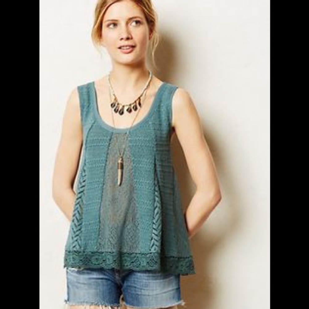 NWT Anthropolgie Meadow Rue Sleeveless Top Size M